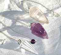 Himalayan quartz Chrystal Pendulum